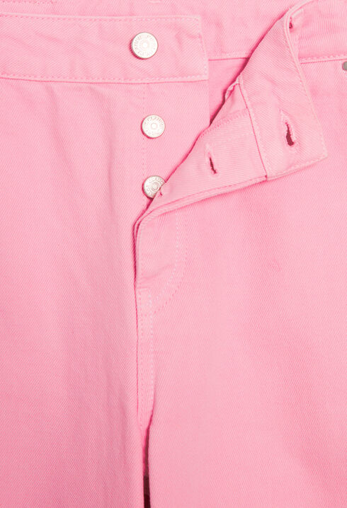 Pink Pierre cargo straight-leg jeans