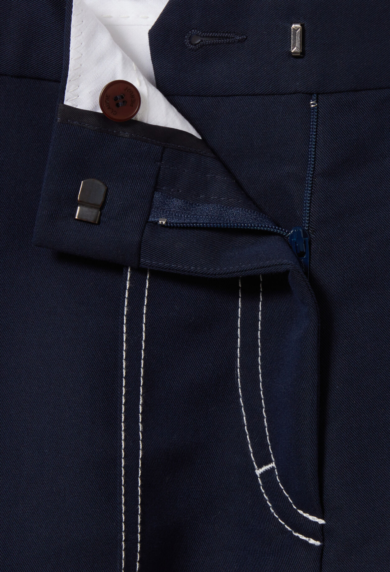 Pleated Contrast Shorts
