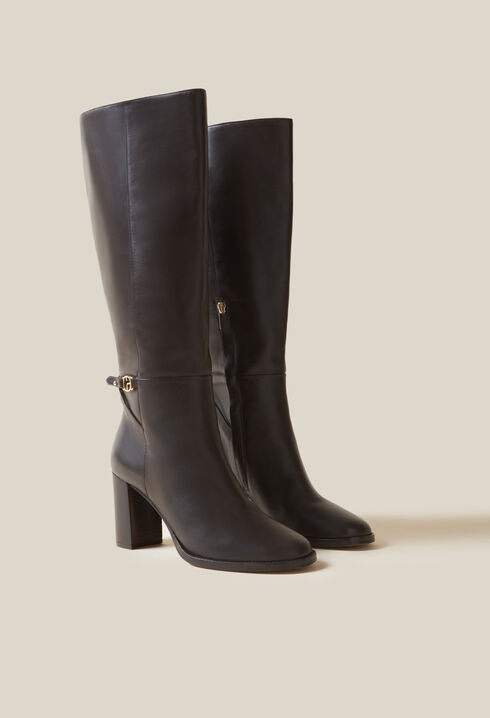 Patent Leather CP Logo Boots