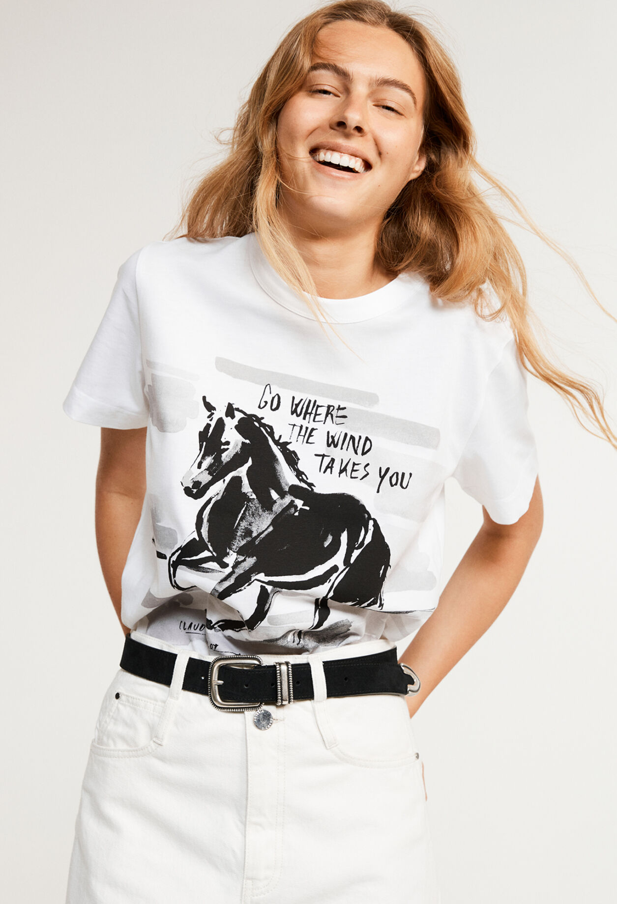 Organic cotton printed T-shirt
