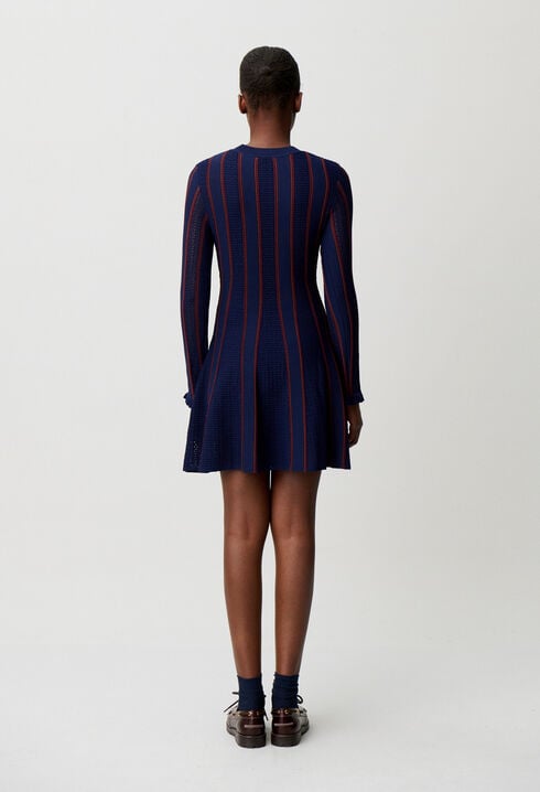 Short knitted skater dress