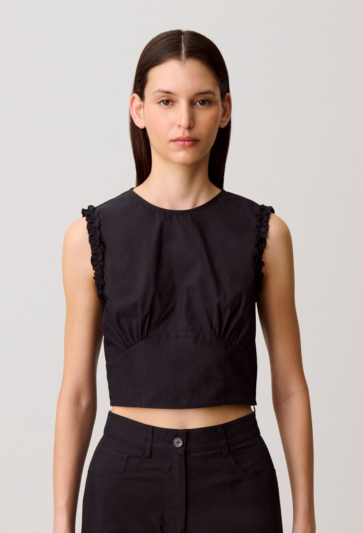 Ruffled crop top
