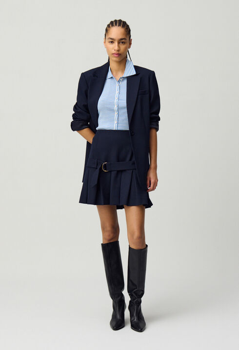 Tailored mini skirt