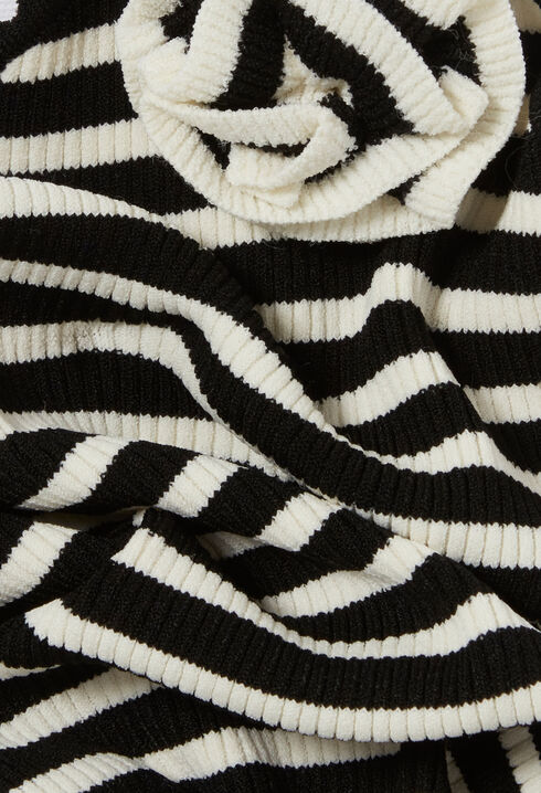 Fine Knit Striped Bodysuit