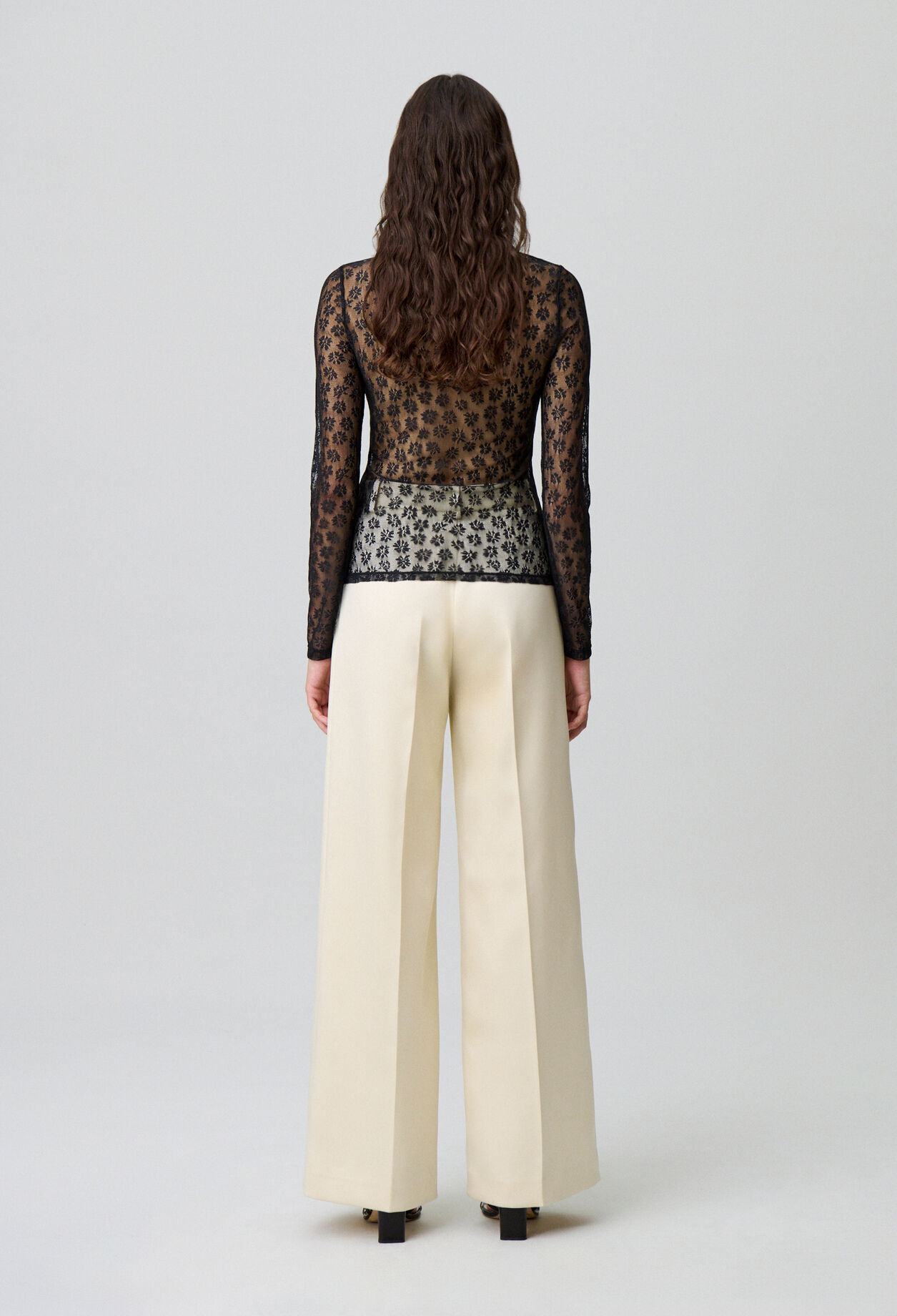 Sheer lace top