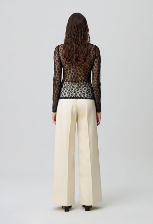 Sheer lace top