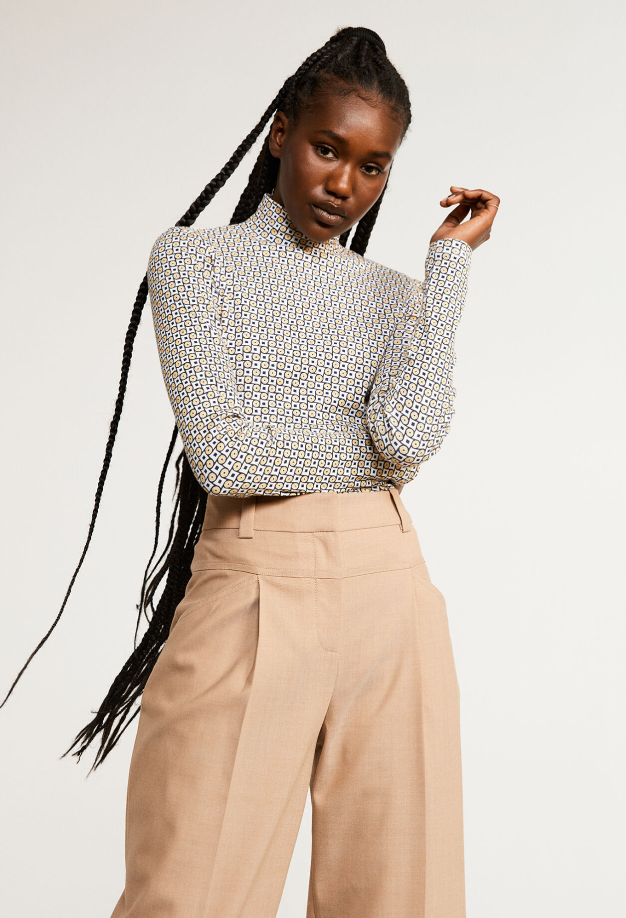 Organic cotton printed top