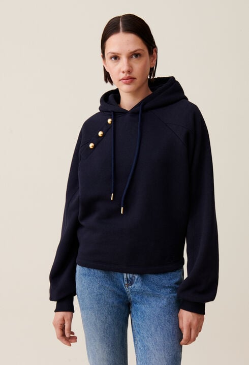Navy hooded sweatshirt