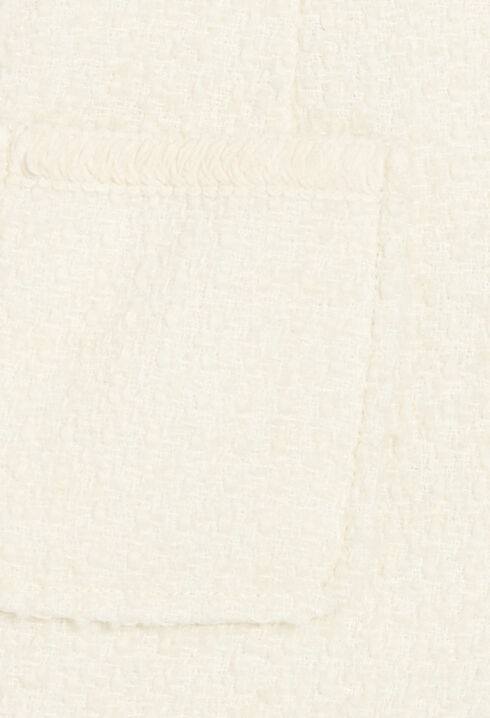 Ivory tweed shorts 