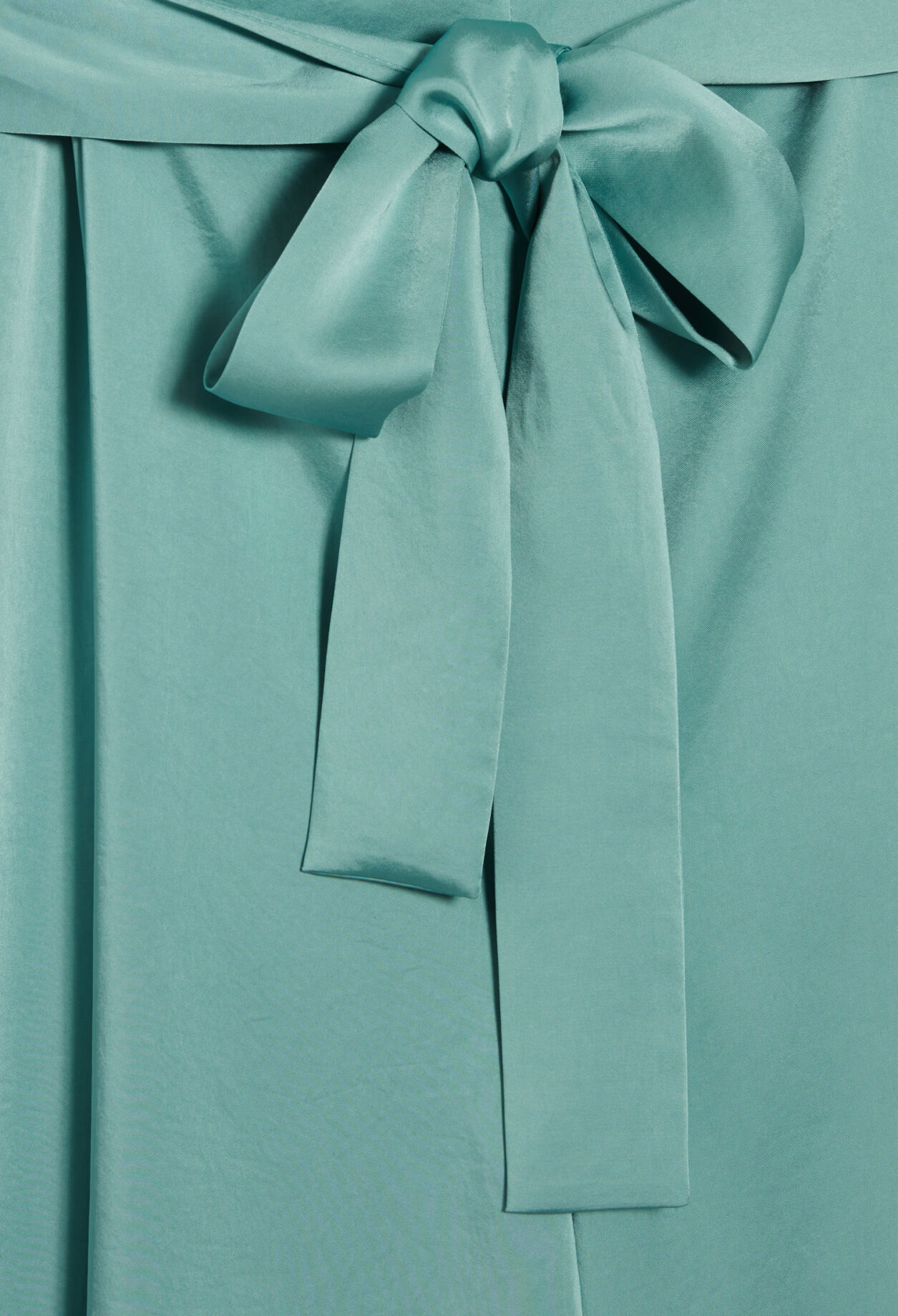 Flowing aqua jumpsuit