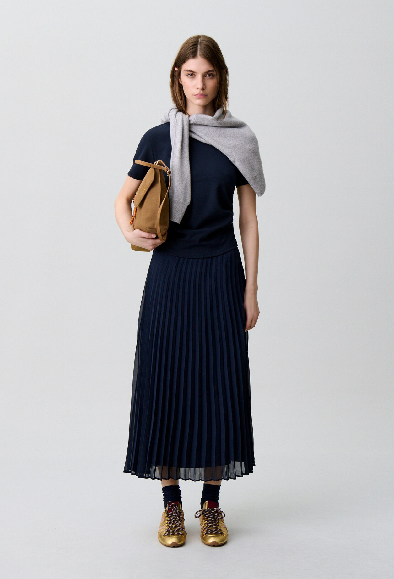 Trompe-l'&oelig;il bi-material dress