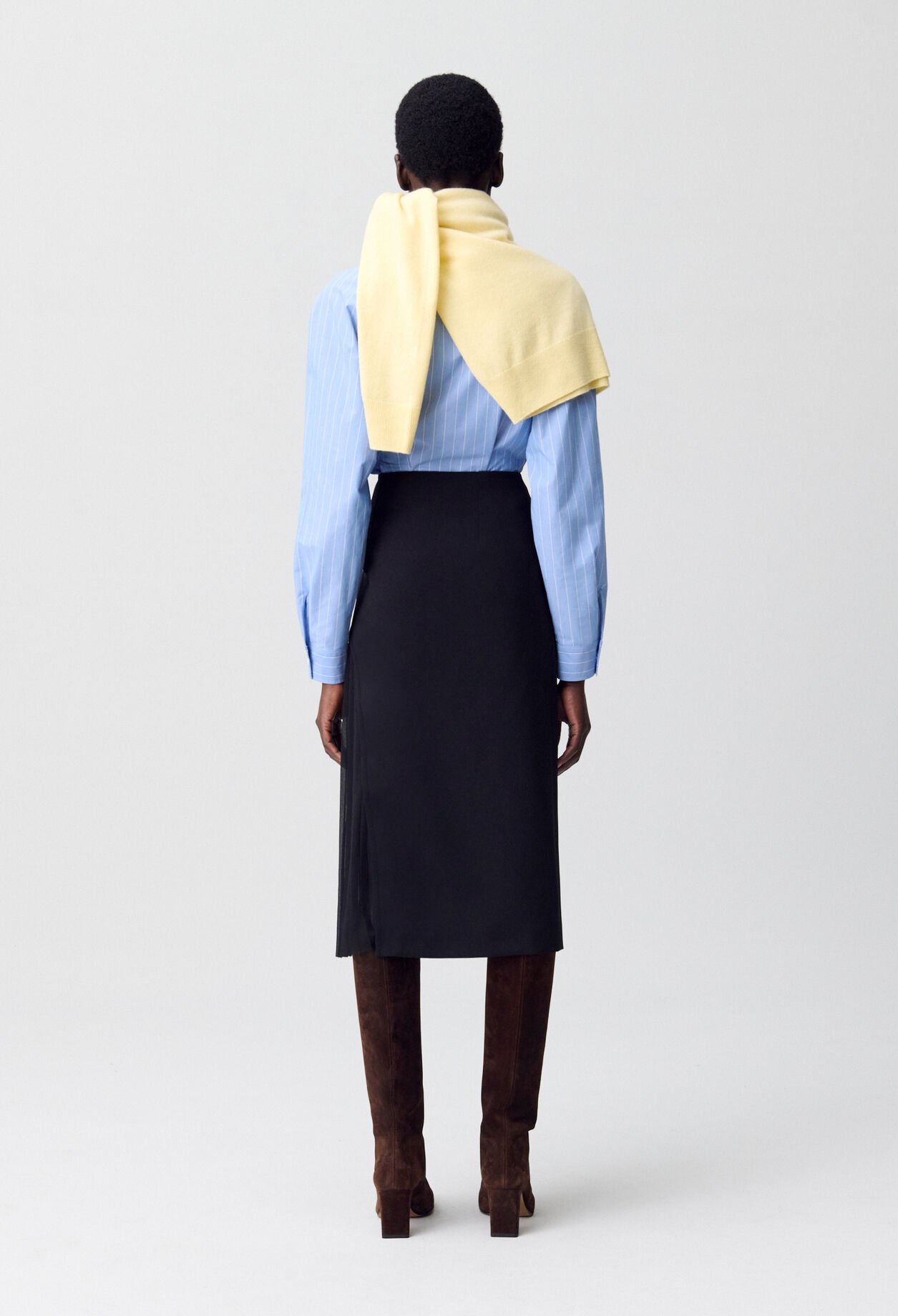 Pleated Midi Skirt