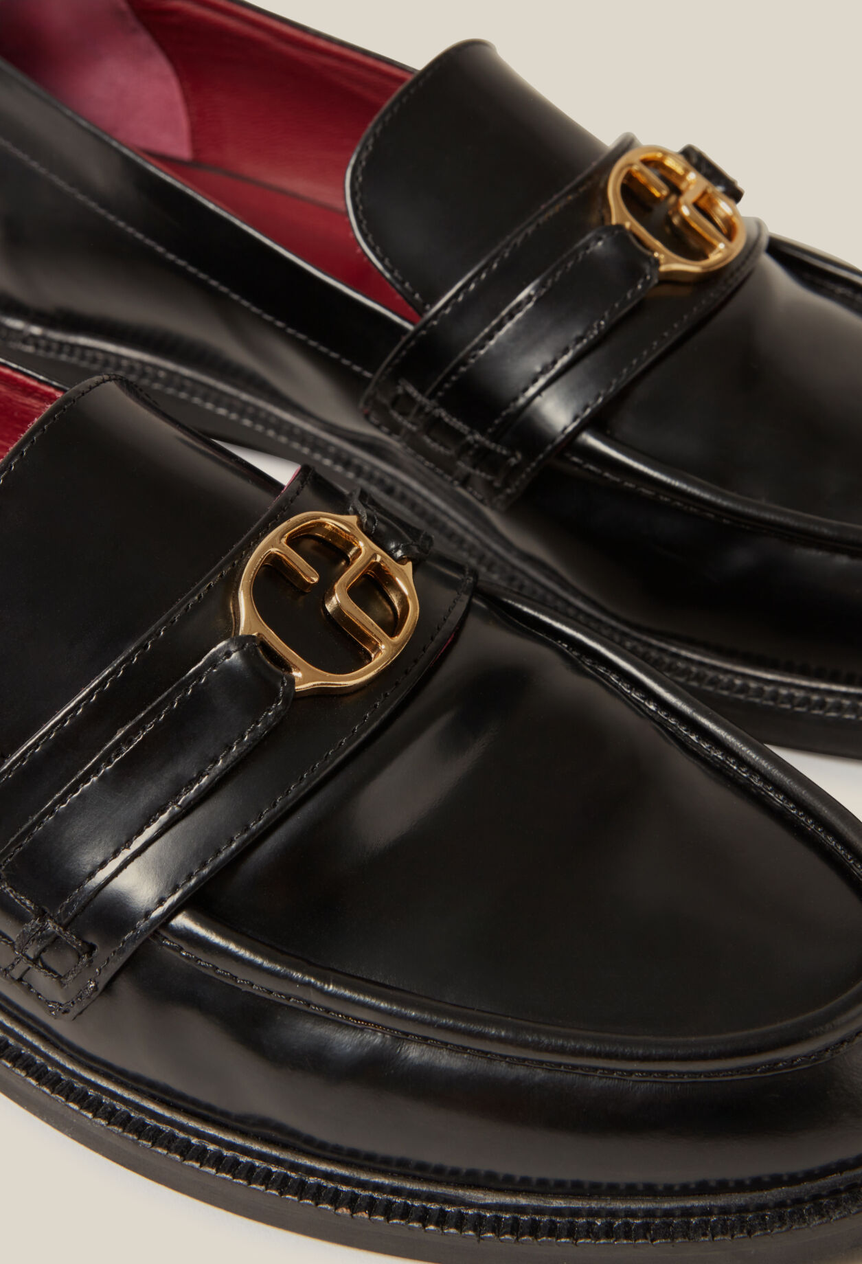 Leather loafers