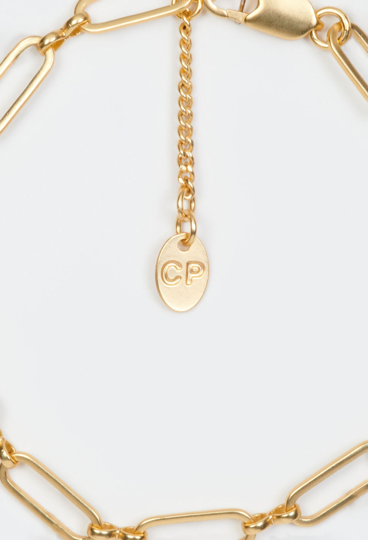 Gold link bracelet