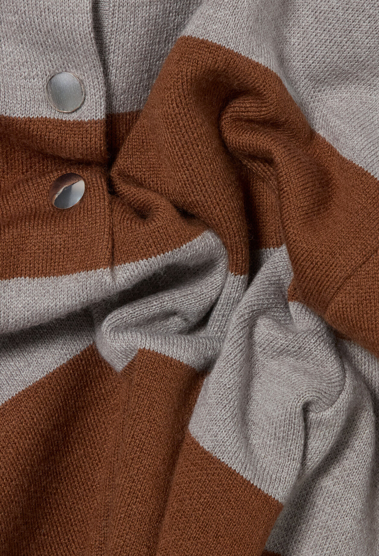 Oversized striped knit jumper
