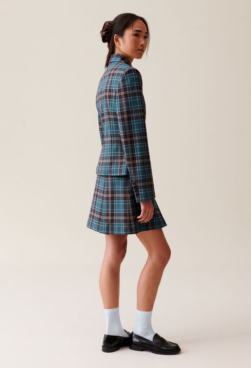 Checked blazer