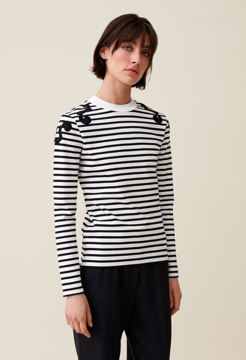Ecru long sleeved top