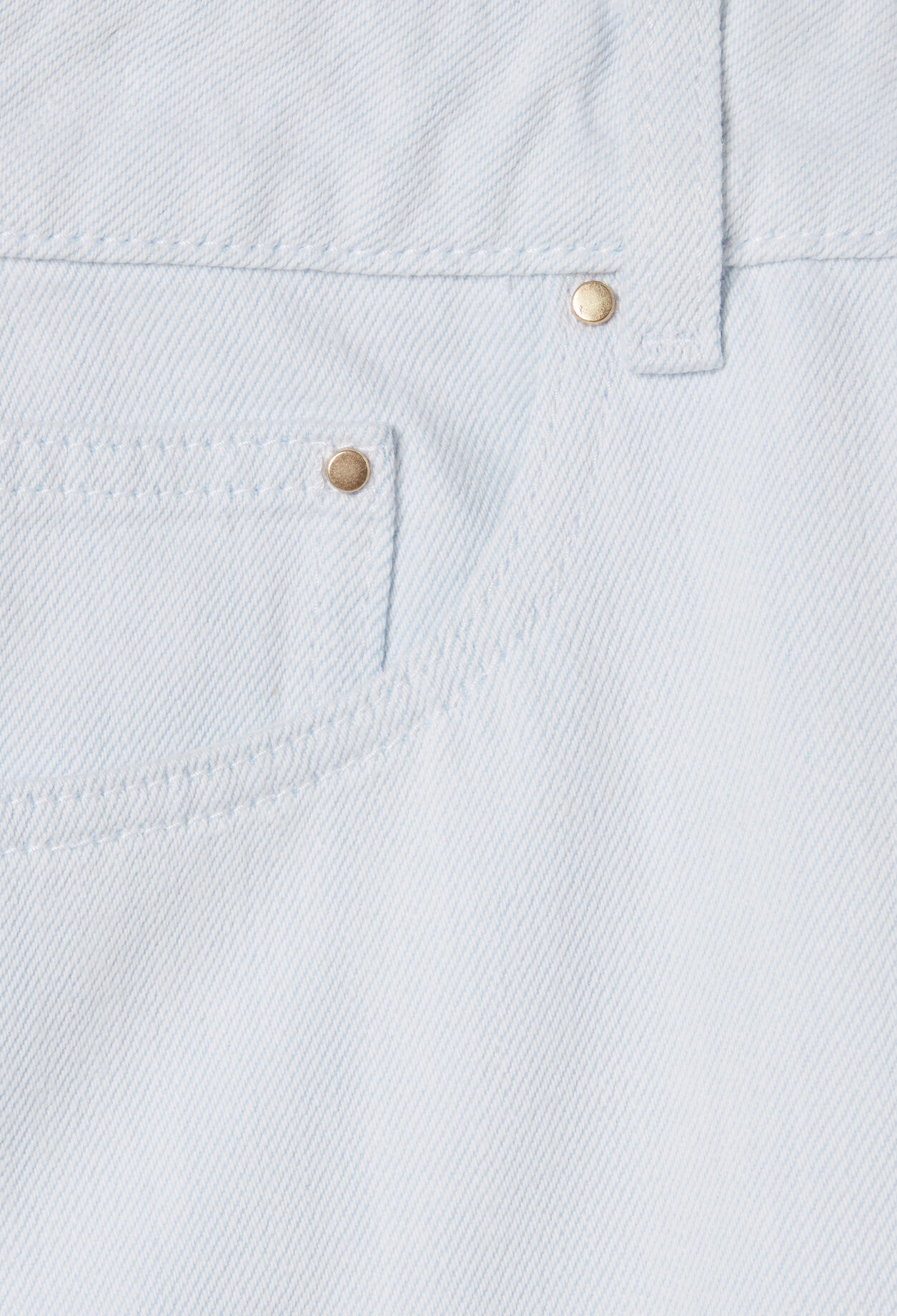 Pleated Short Denim Skirt