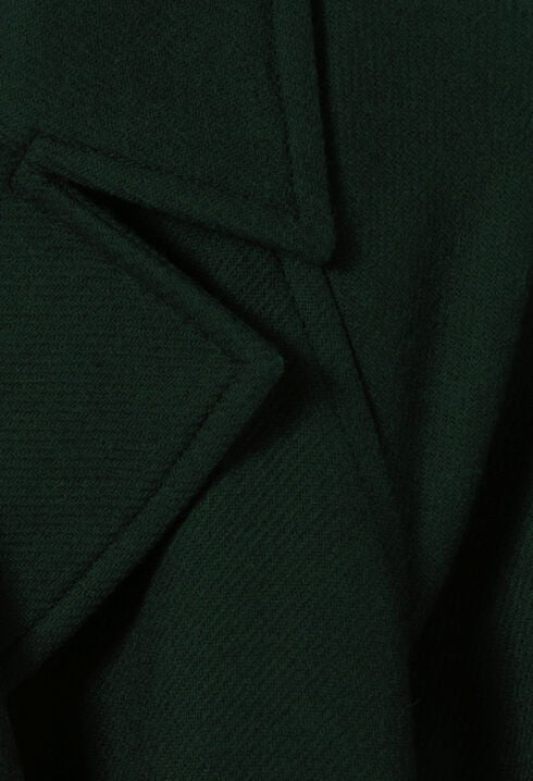 Long green trench coat