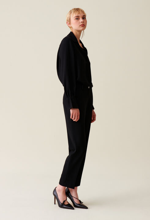 Black floaty blouse 