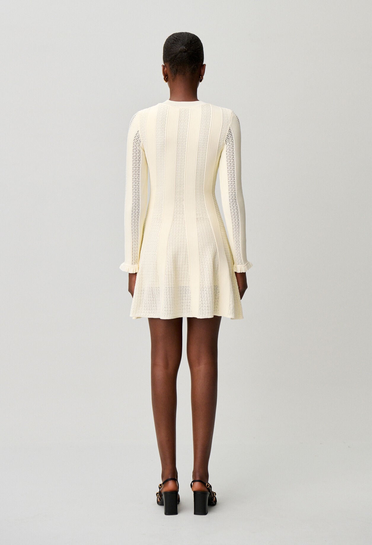 Short knitted skater dress