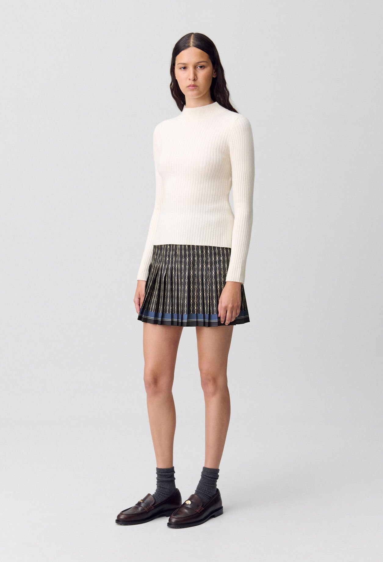 Pleated Mini Skirt