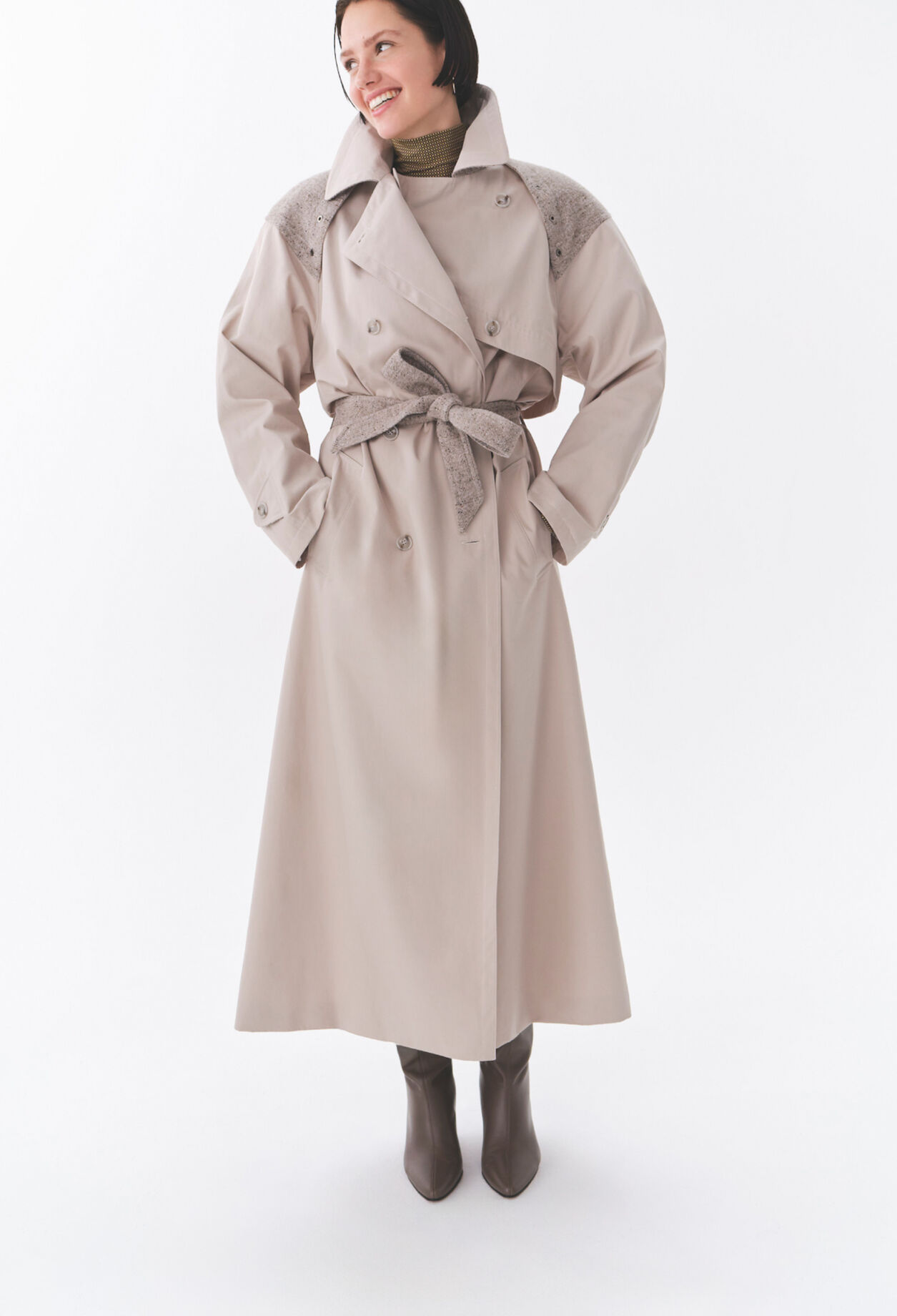 Dual-material Long Trench