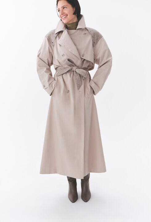 Dual-material Long Trench