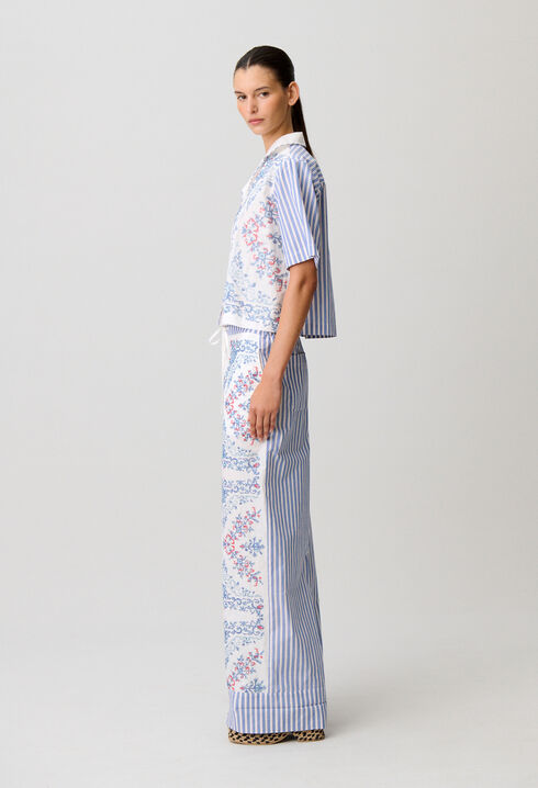 Striped cotton shirt