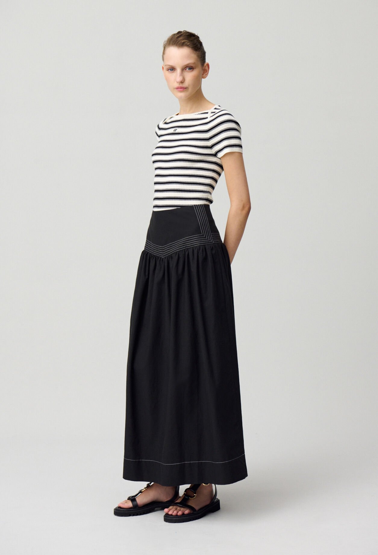 Long Basque Skirt