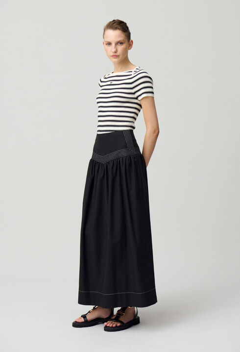 Long Basque Skirt