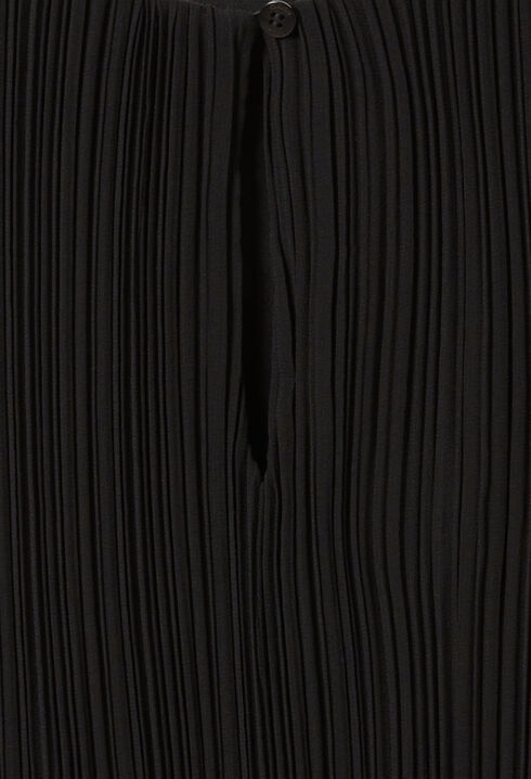 Pleated Short Dress, Long Sleeves