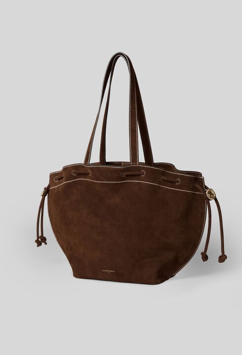 Suede Leather Tote Bag