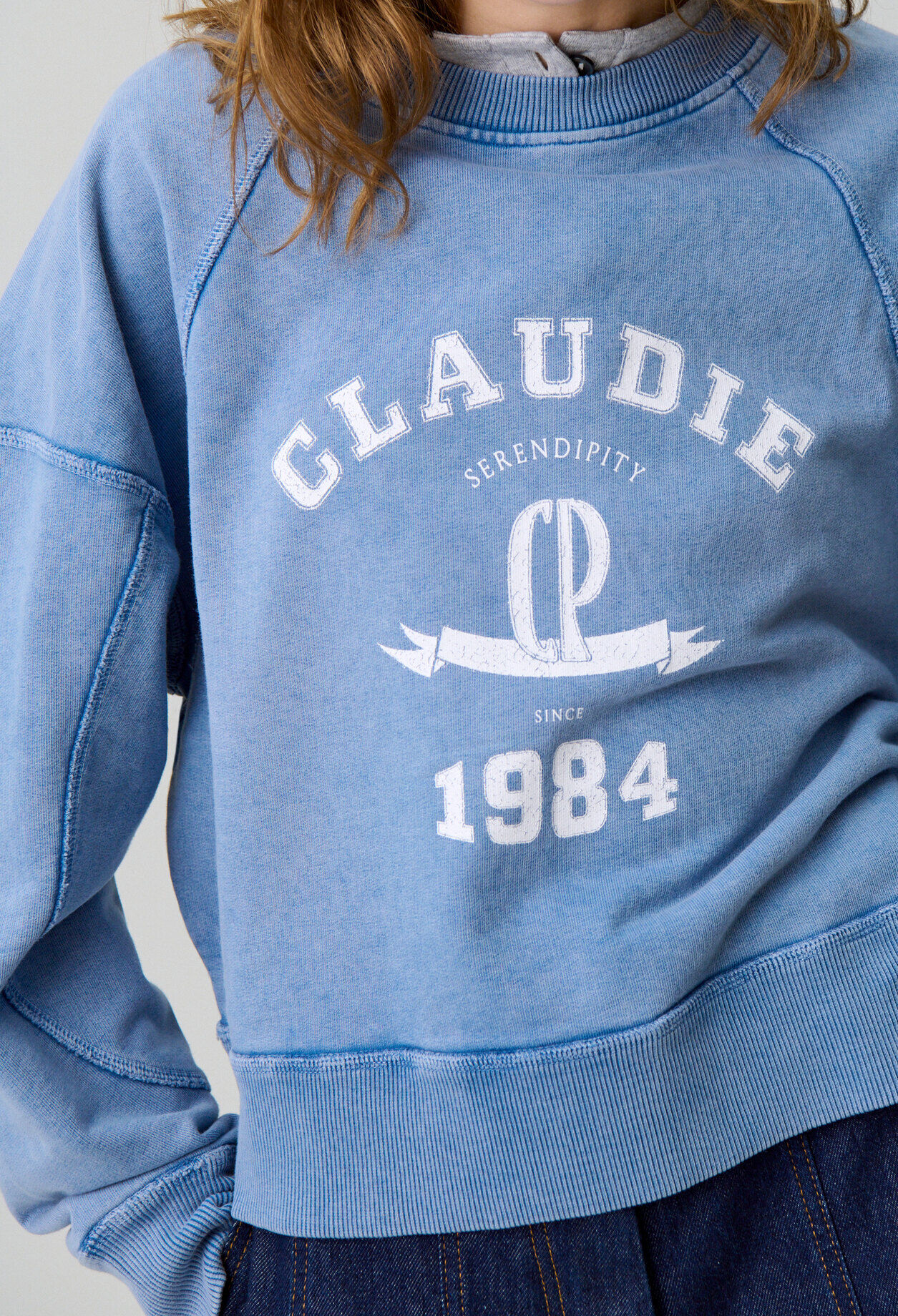 Washed cotton sweatshirt