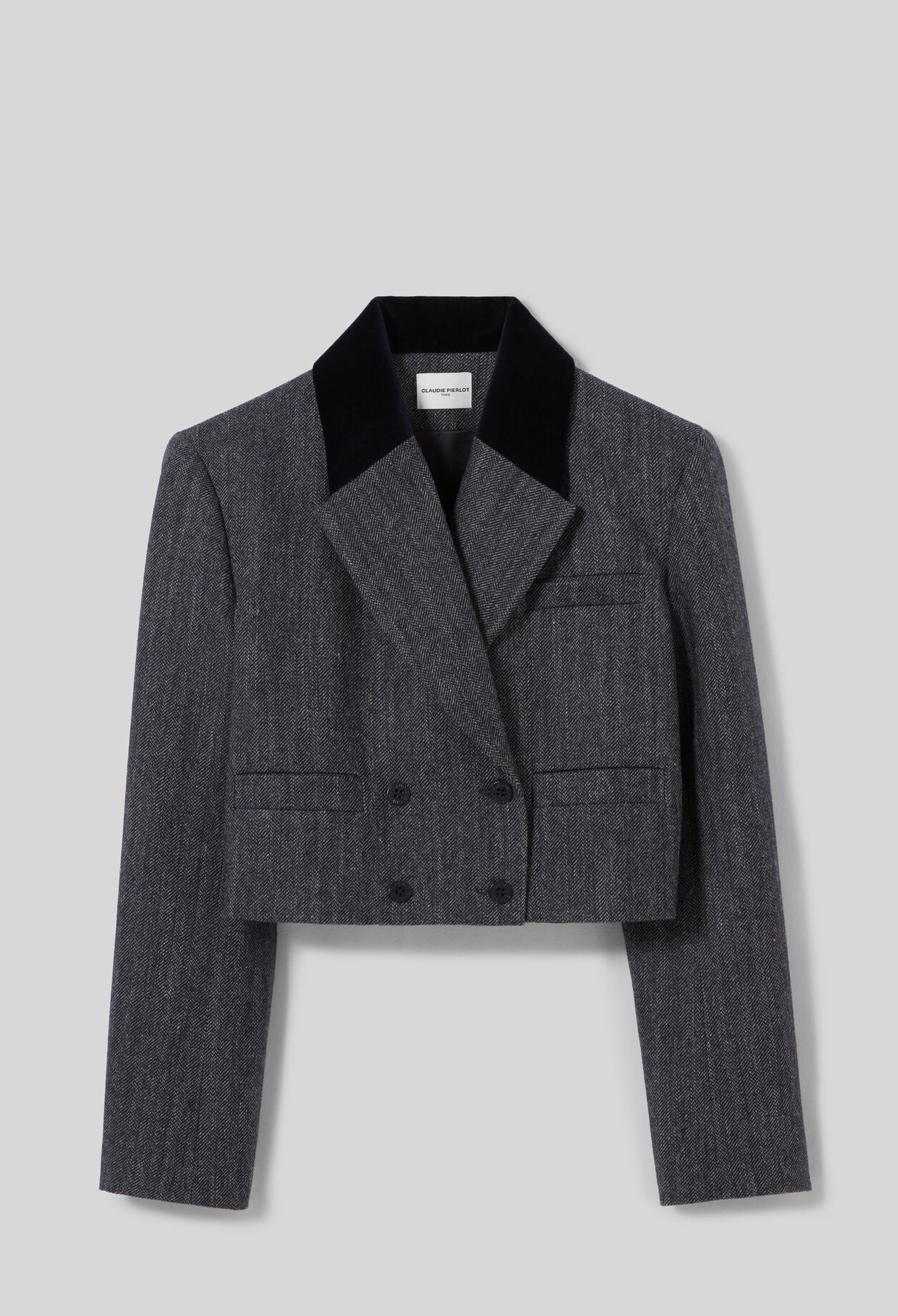 Bi-material tailored jacket