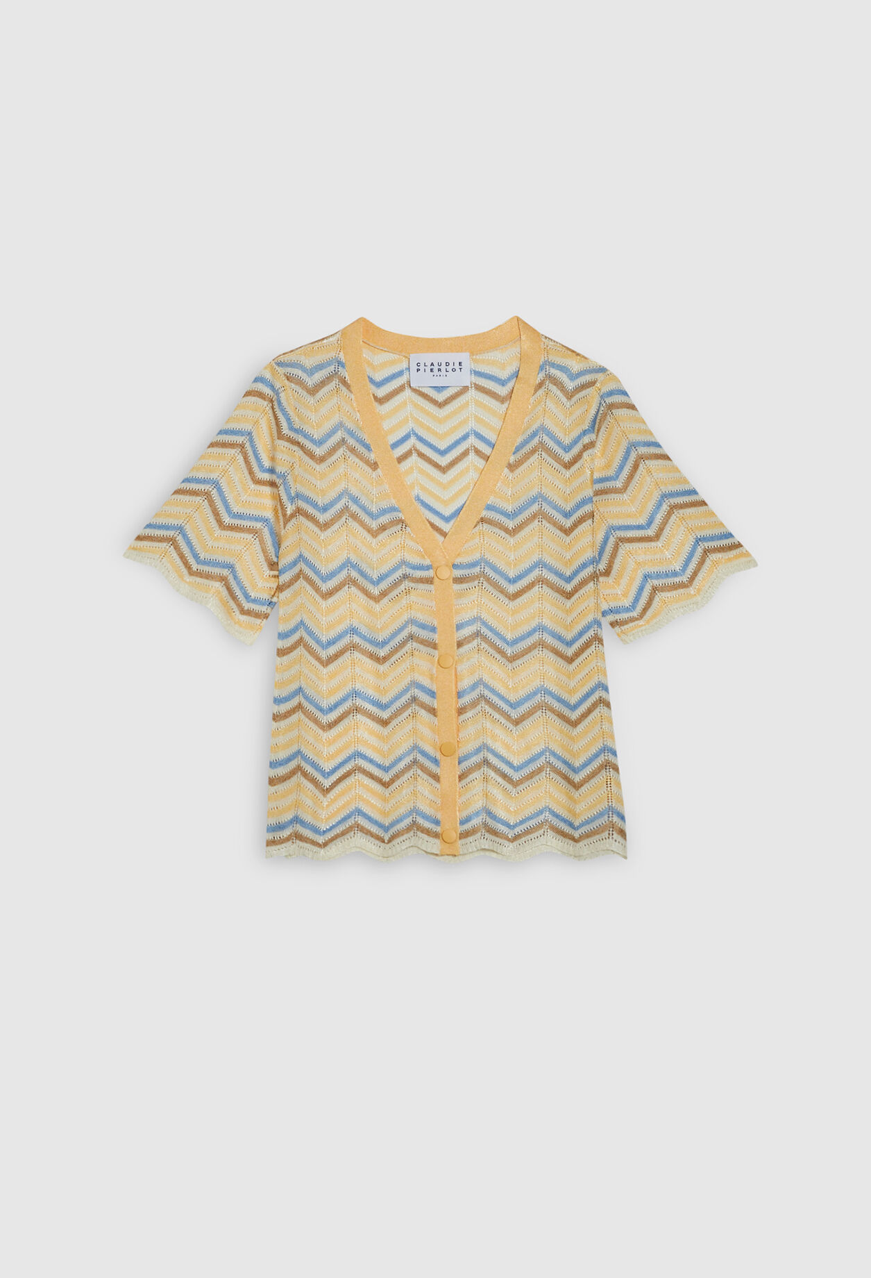 Short sleeve cardigan