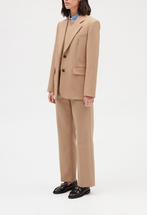 Beige suit jacket