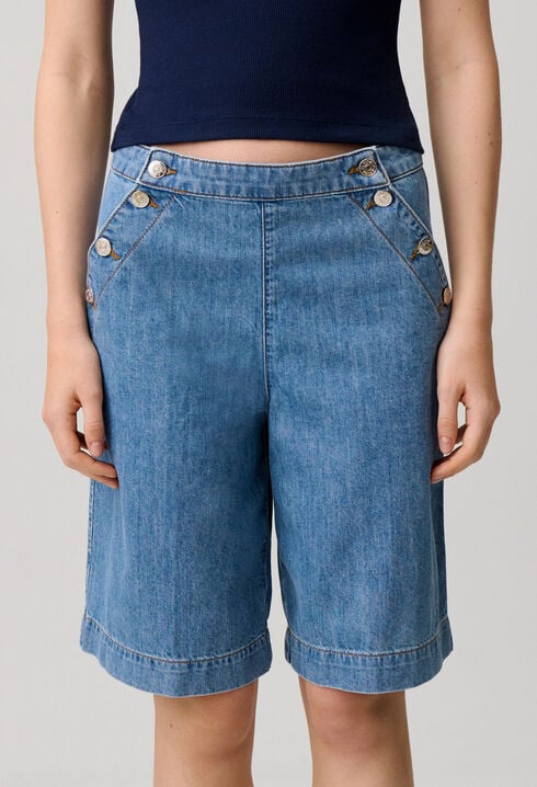 Sailor denim shorts