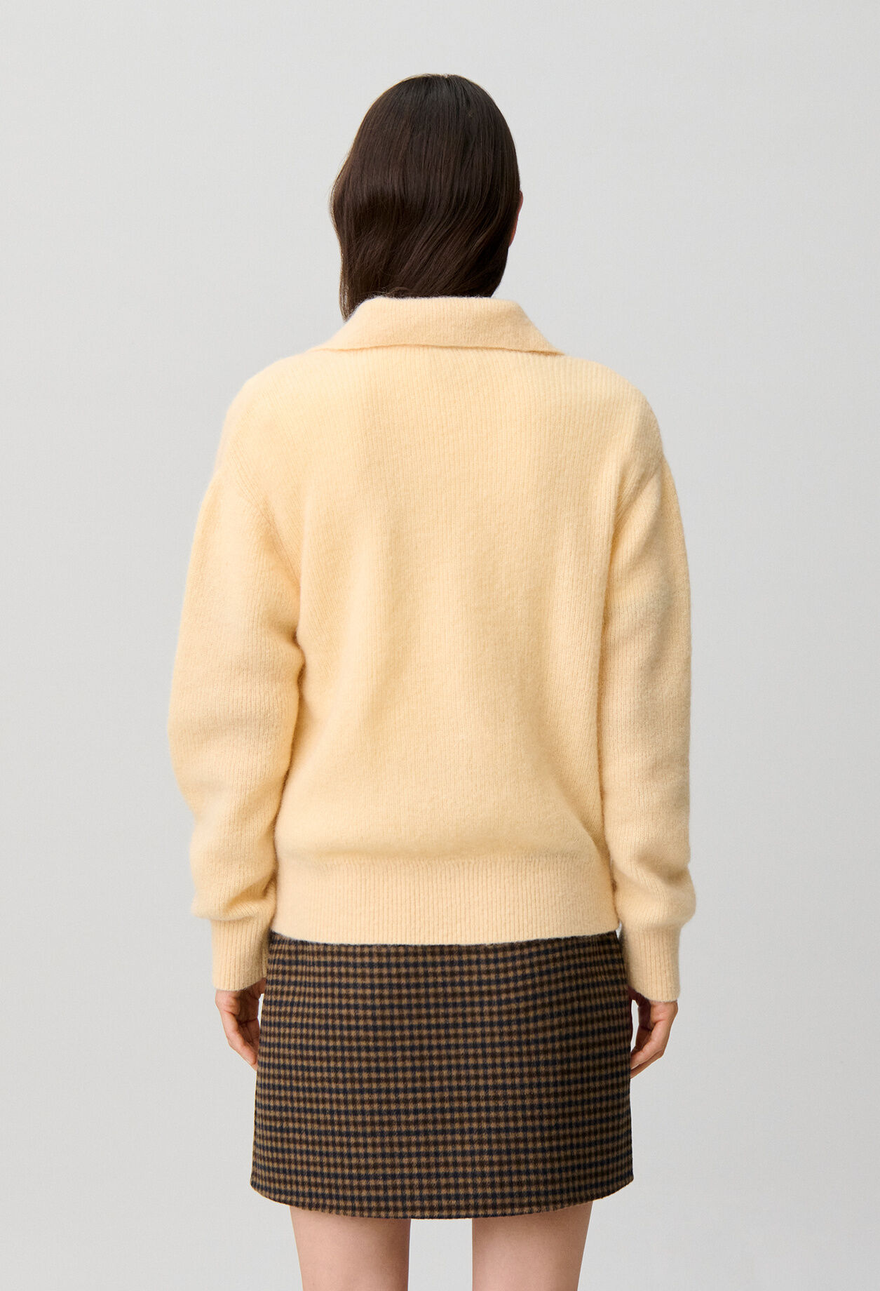 Relaxed fluffy knit jumper