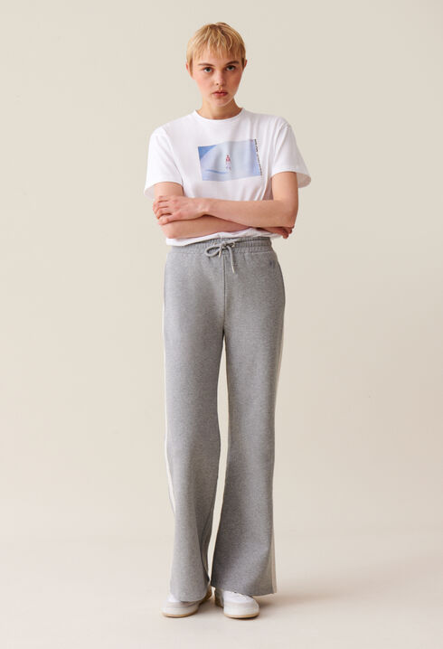 Contrasting grey comfort trousers