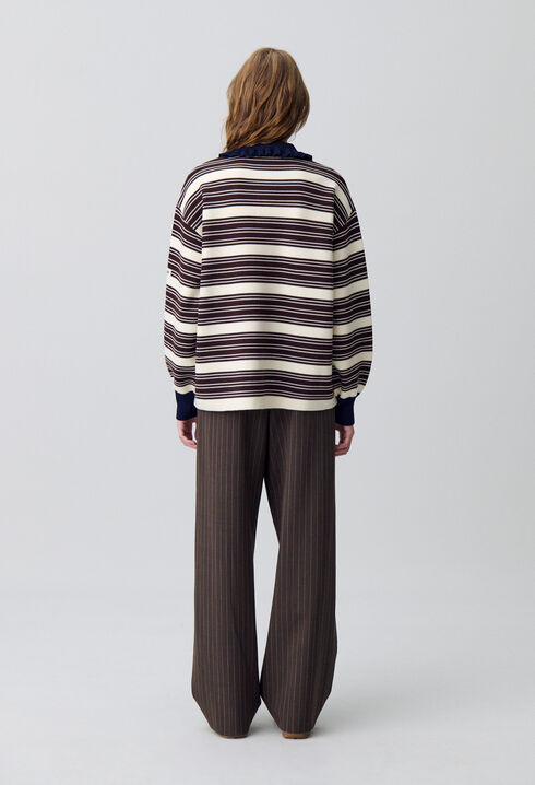Striped Polo Jumper