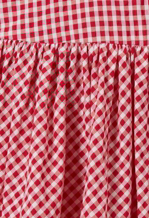 Gingham Check Mini Skirt