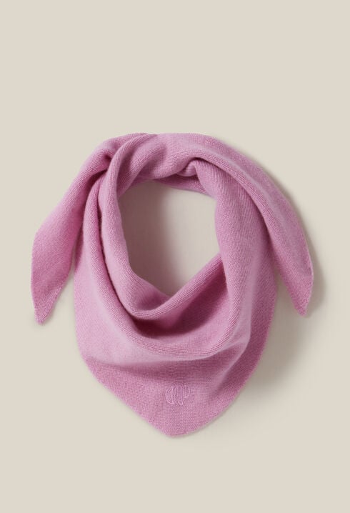 Cashmere knit scarf