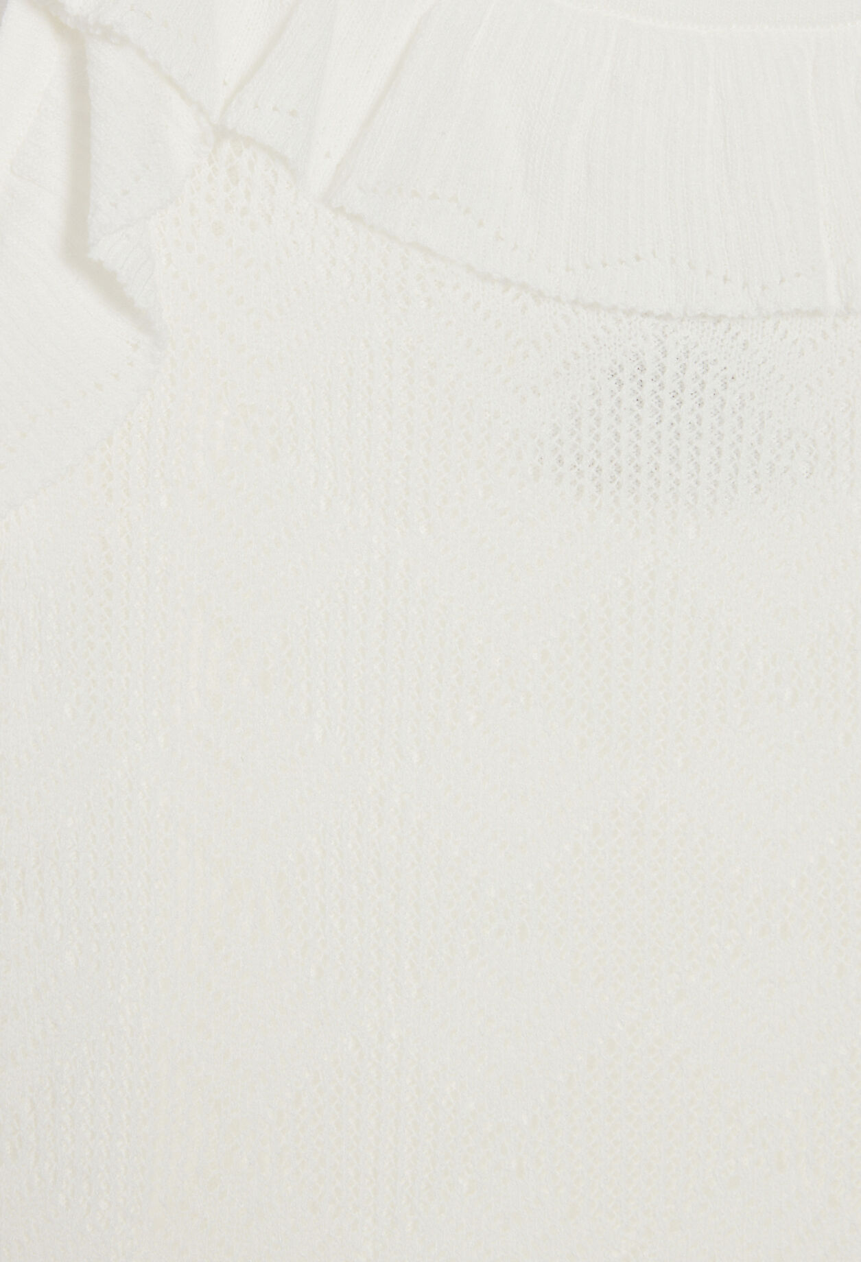 Off-white ruffled knitted vest top