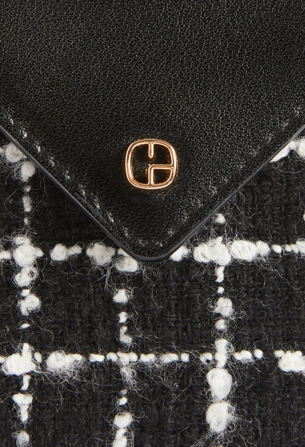 Black tweed card holder