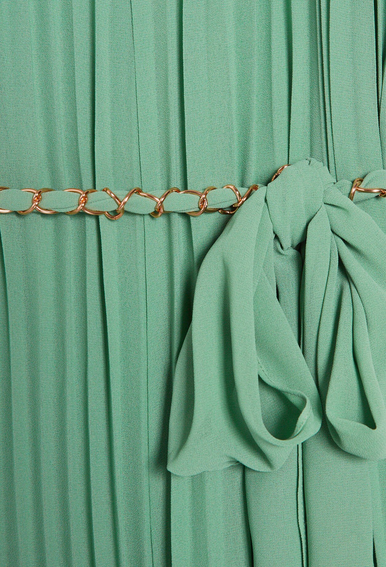 Pleated jumpsuit with straps