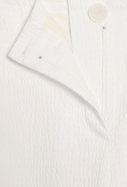 White cargo trousers