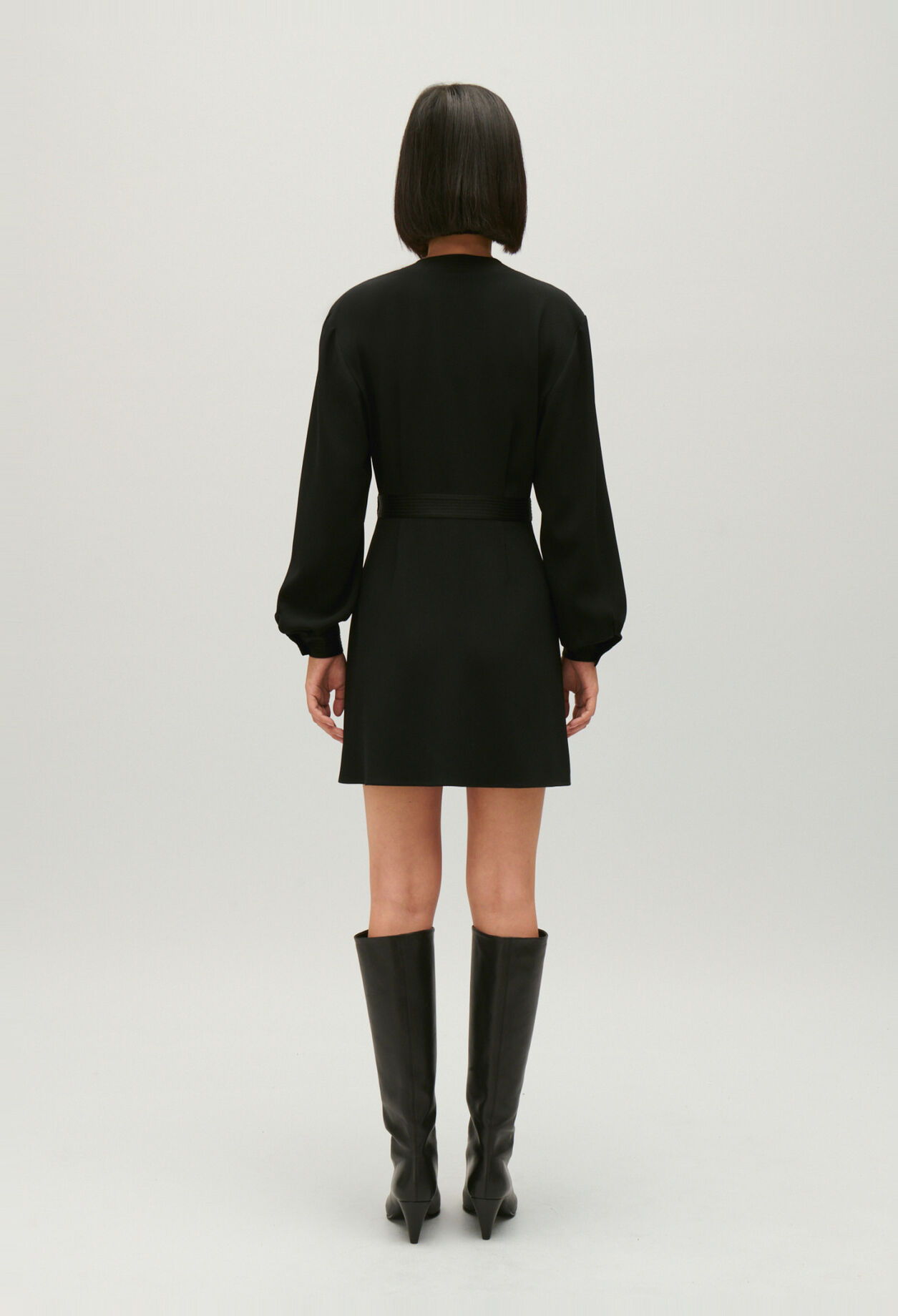 Black wrap dress