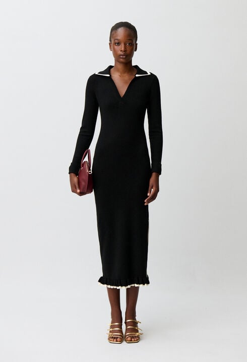 Long knitted dress