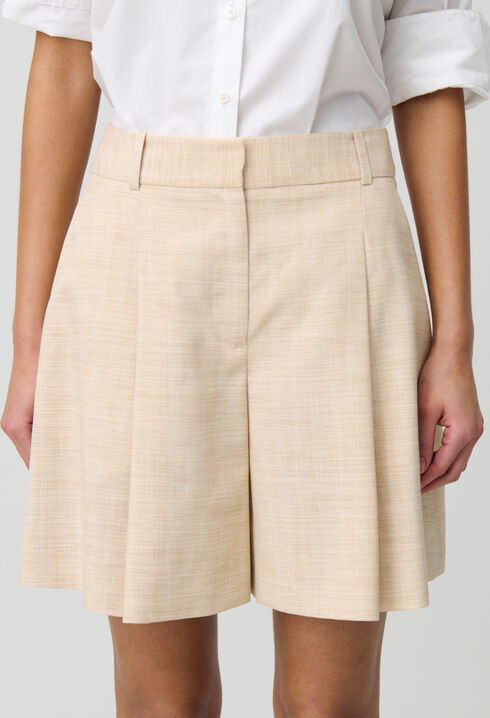 Pleated Shorts